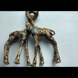 LaVie Safari Patchwork Kissing Giraffes